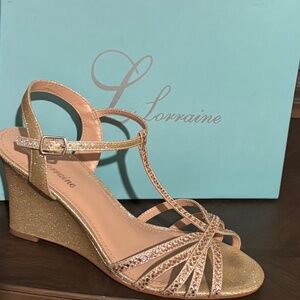 Formal Wear Gold Shoes size 8